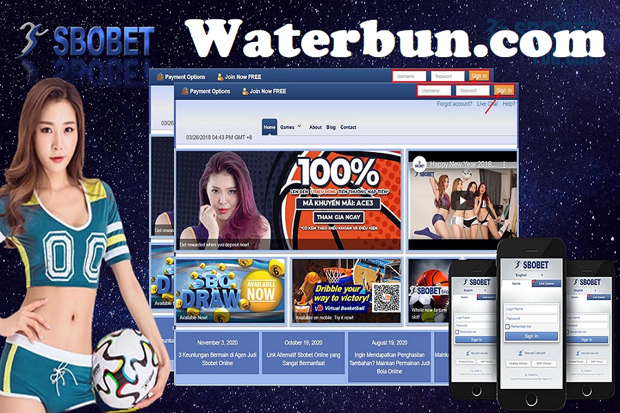 Điểm mạnh của link vào Waterbun.com Sbobet